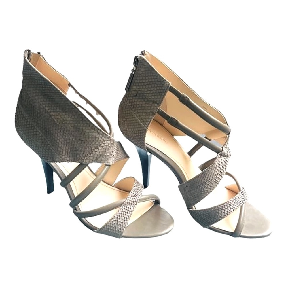 Calvin Klein Richelle Sandals, Gray, Size 8
